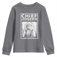 Native American Chief Joseph Youth Sweatshirt Leader Of The Nez Perce Indian History - Wonder Print Shop