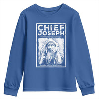 Native American Chief Joseph Youth Sweatshirt Leader Of The Nez Perce Indian History - Wonder Print Shop