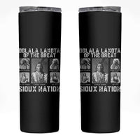 Oglala Lakota Of The Great Sioux Nation Skinny Tumbler Native American Chiefs - Wonder Print Shop