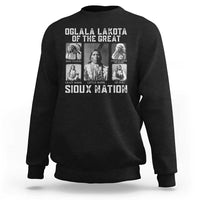 Oglala Lakota Of The Great Sioux Nation Sweatshirt Native American Chiefs - Wonder Print Shop