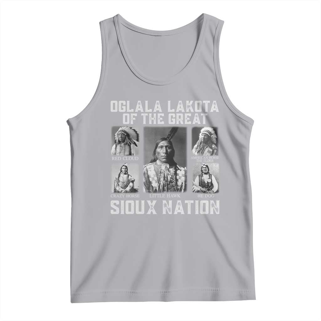 Oglala Lakota Of The Great Sioux Nation Tank Top Native American Chiefs - Wonder Print Shop