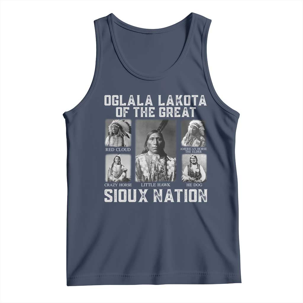 Oglala Lakota Of The Great Sioux Nation Tank Top Native American Chiefs - Wonder Print Shop