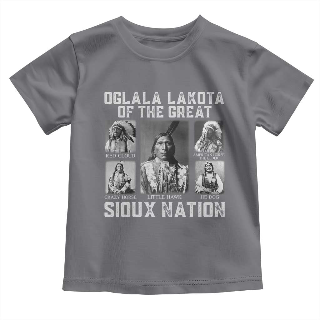 Oglala Lakota Of The Great Sioux Nation Toddler T Shirt Native American Chiefs - Wonder Print Shop