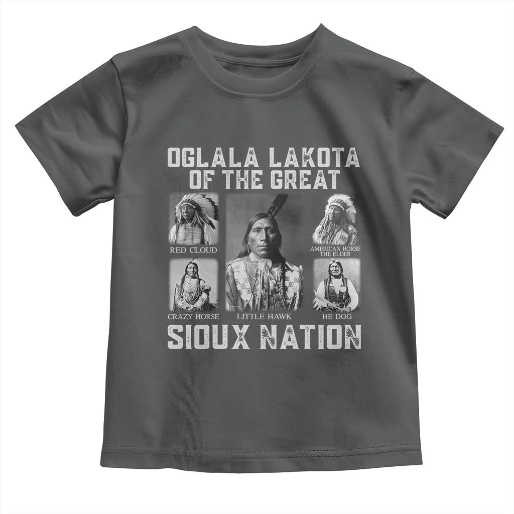 Oglala Lakota Of The Great Sioux Nation Toddler T Shirt Native American Chiefs - Wonder Print Shop