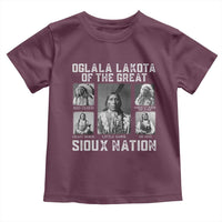 Oglala Lakota Of The Great Sioux Nation Toddler T Shirt Native American Chiefs - Wonder Print Shop