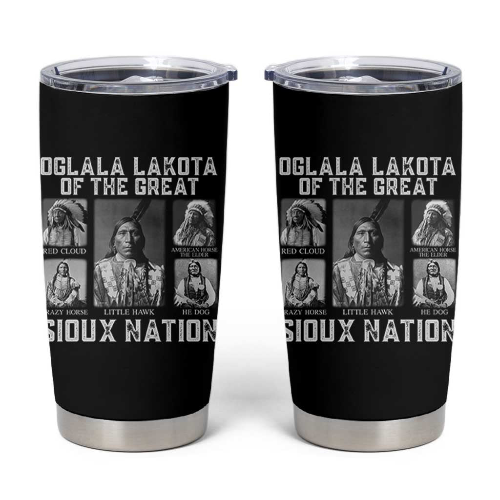 Oglala Lakota Of The Great Sioux Nation Tumbler Cup Native American Chiefs - Wonder Print Shop