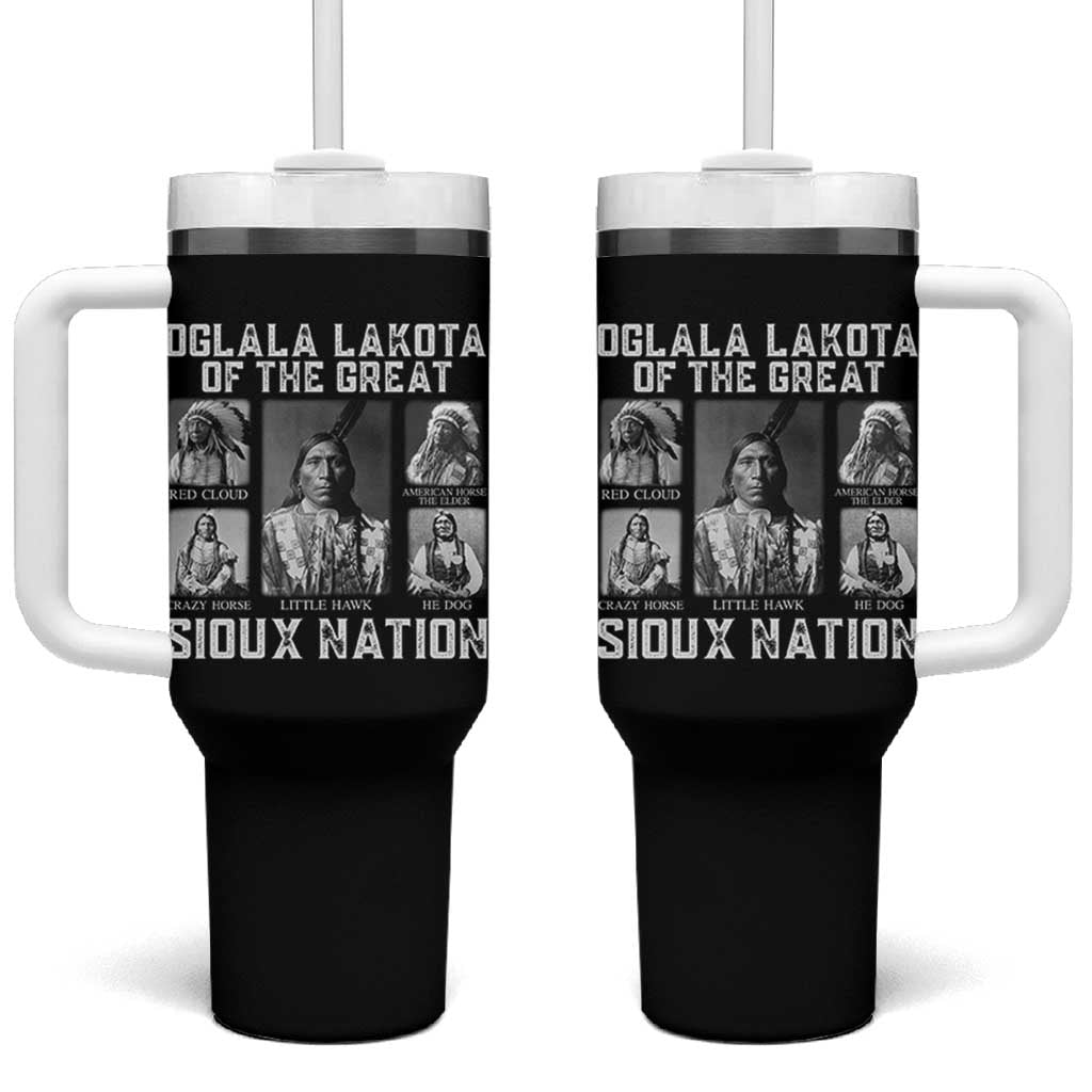Oglala Lakota Of The Great Sioux Nation Tumbler With Handle Native American Chiefs - Wonder Print Shop