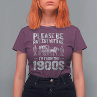 Funny Please Be Patient With Me I'm From The 1900s T Shirt For Women Vintage Carriage - Wonder Print Shop