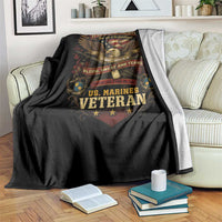 US Marines Veteran Throw Blanket It Cannot Be Inherited Nor Can It Be Purchased I Have Earned It - Wonder Print Shop