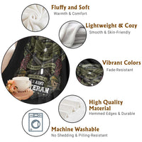 US Military Army Veteran Throw Blanket It Cannot Be Inherited Nor Can It Be Purchased I Have Earned It - Wonder Print Shop