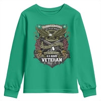 US Military Army Veteran Youth Sweatshirt It Cannot Be Inherited Nor Can It Be Purchased I Have Earned It - Wonder Print Shop