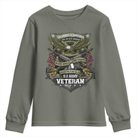 US Military Army Veteran Youth Sweatshirt It Cannot Be Inherited Nor Can It Be Purchased I Have Earned It - Wonder Print Shop