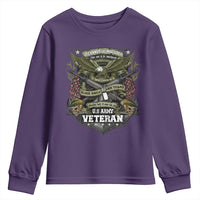 US Military Army Veteran Youth Sweatshirt It Cannot Be Inherited Nor Can It Be Purchased I Have Earned It - Wonder Print Shop