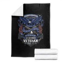 US Military Air Force Veteran Throw Blanket It Cannot Be Inherited Nor Can It Be Purchased I Have Earned It - Wonder Print Shop