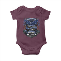 US Military Air Force Veteran Baby Onesie It Cannot Be Inherited Nor Can It Be Purchased I Have Earned It - Wonder Print Shop