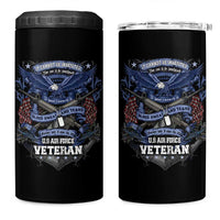 US Military Air Force Veteran 4 in 1 Can Cooler Tumbler It Cannot Be Inherited Nor Can It Be Purchased I Have Earned It - Wonder Print Shop