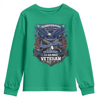 US Military Air Force Veteran Youth Sweatshirt It Cannot Be Inherited Nor Can It Be Purchased I Have Earned It - Wonder Print Shop