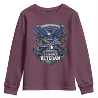 US Military Air Force Veteran Youth Sweatshirt It Cannot Be Inherited Nor Can It Be Purchased I Have Earned It - Wonder Print Shop