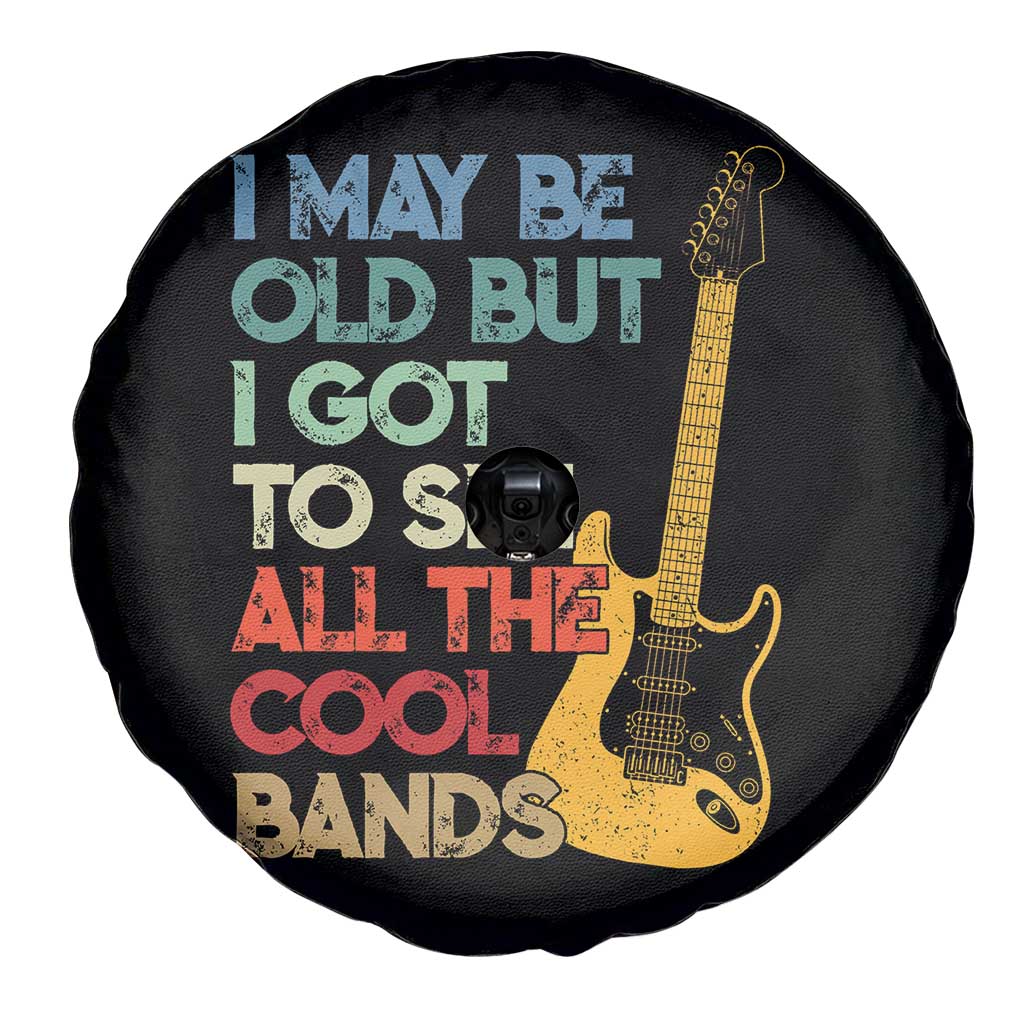 Funny I May Be Old But I Got To See All The Cool Bands Spare Tire Cover - Wonder Print Shop