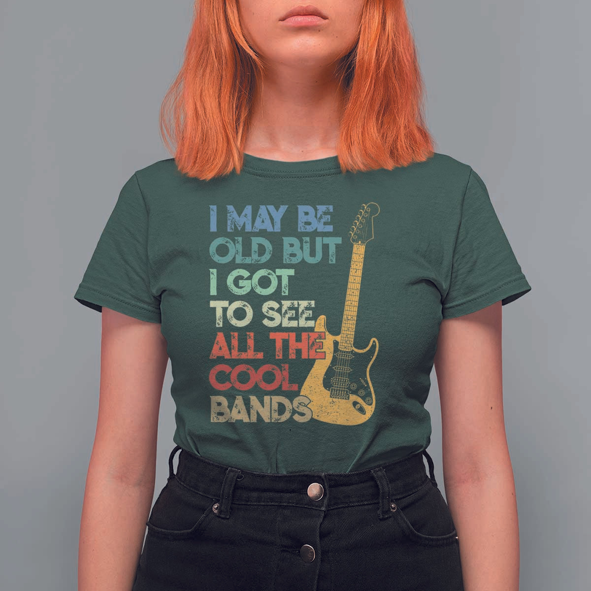 Funny I May Be Old But I Got To See All The Cool Bands T Shirt For Women - Wonder Print Shop