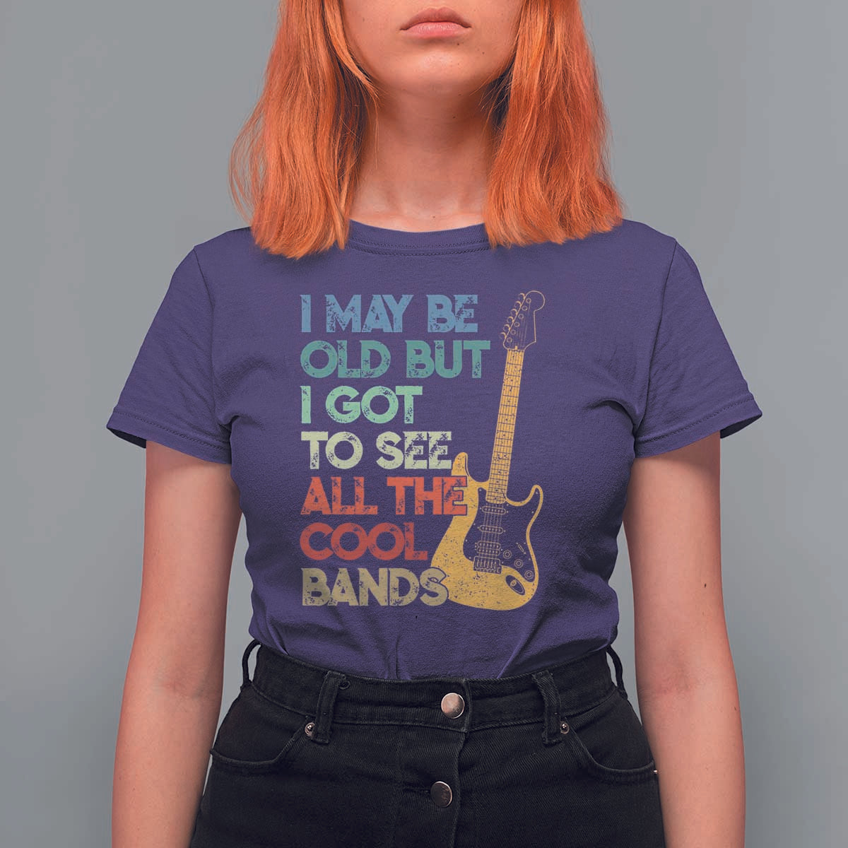 Funny I May Be Old But I Got To See All The Cool Bands T Shirt For Women - Wonder Print Shop