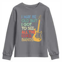 Funny I May Be Old But I Got To See All The Cool Bands Youth Sweatshirt - Wonder Print Shop