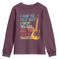 Funny I May Be Old But I Got To See All The Cool Bands Youth Sweatshirt - Wonder Print Shop