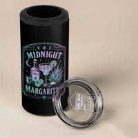 Midnight Margaritas Halloween Witch Cocktail Lover 4 in 1 Can Cooler Tumbler
