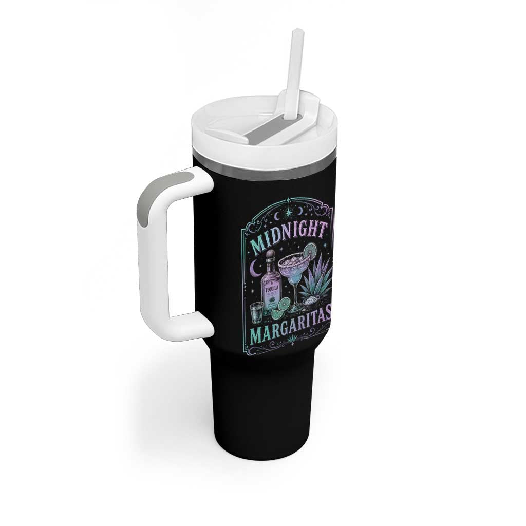 Midnight Margaritas Halloween Witch Cocktail Lover Tumbler With Handle