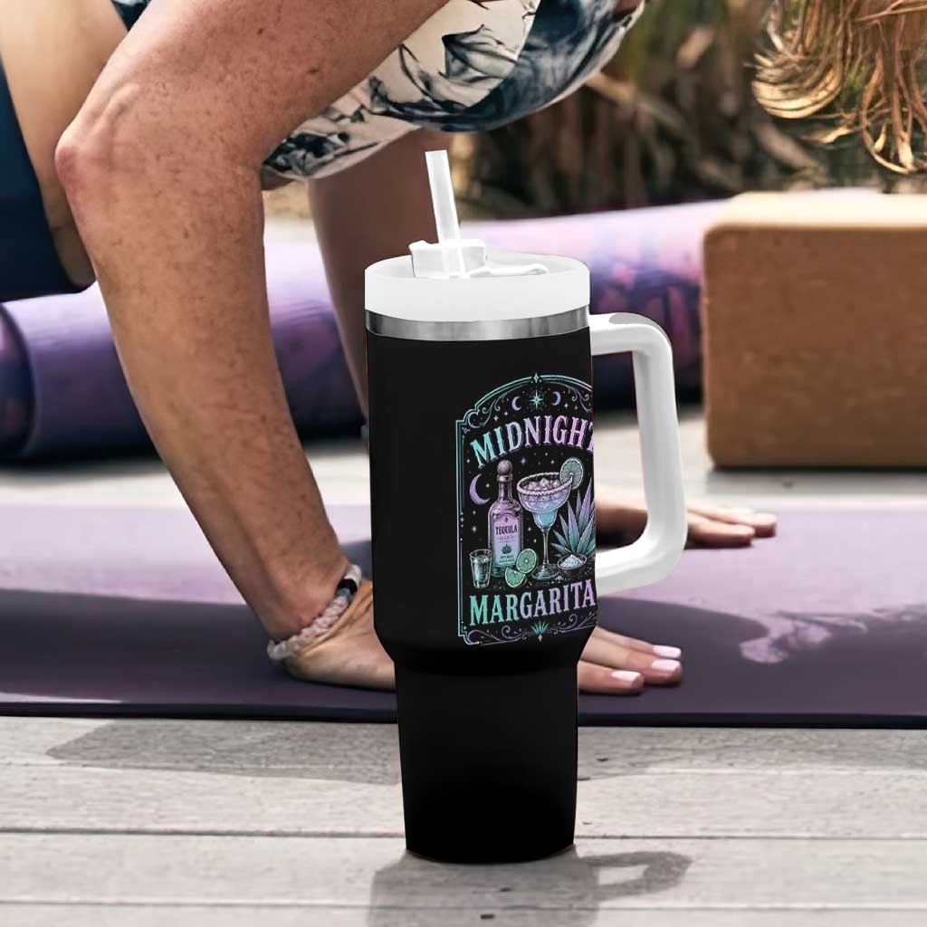 Midnight Margaritas Halloween Witch Cocktail Lover Tumbler With Handle
