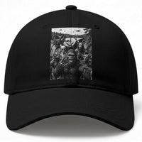 Funny Cryptid Creatures Selfie Baseball Cap Bigfoot Alien Cryptozoology Fantasy Mythical Monsters