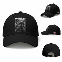 Funny Cryptid Creatures Selfie Baseball Cap Bigfoot Alien Cryptozoology Fantasy Mythical Monsters