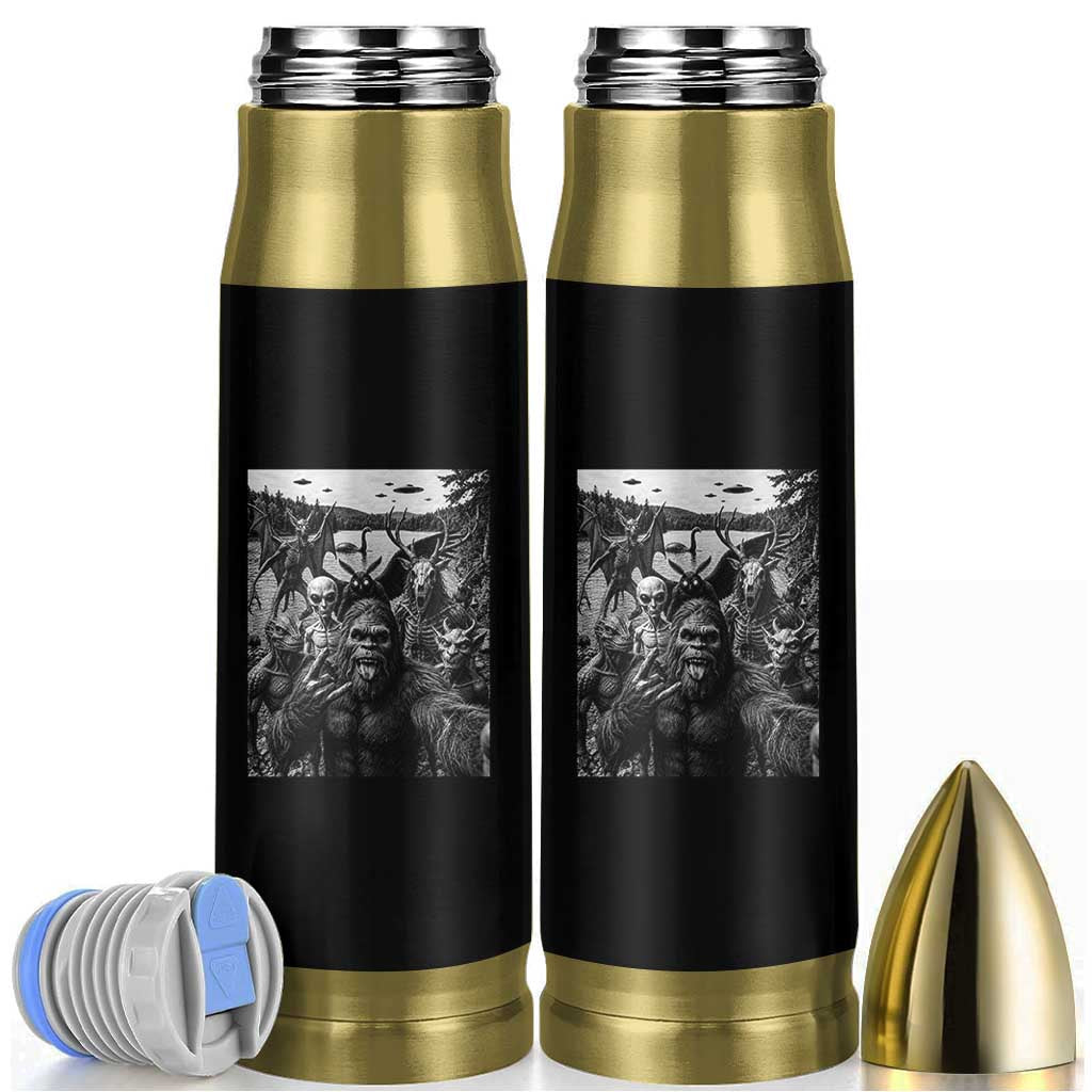 Funny Cryptid Creatures Selfie Bullet Tumbler Bigfoot Alien Cryptozoology Fantasy Mythical Monsters