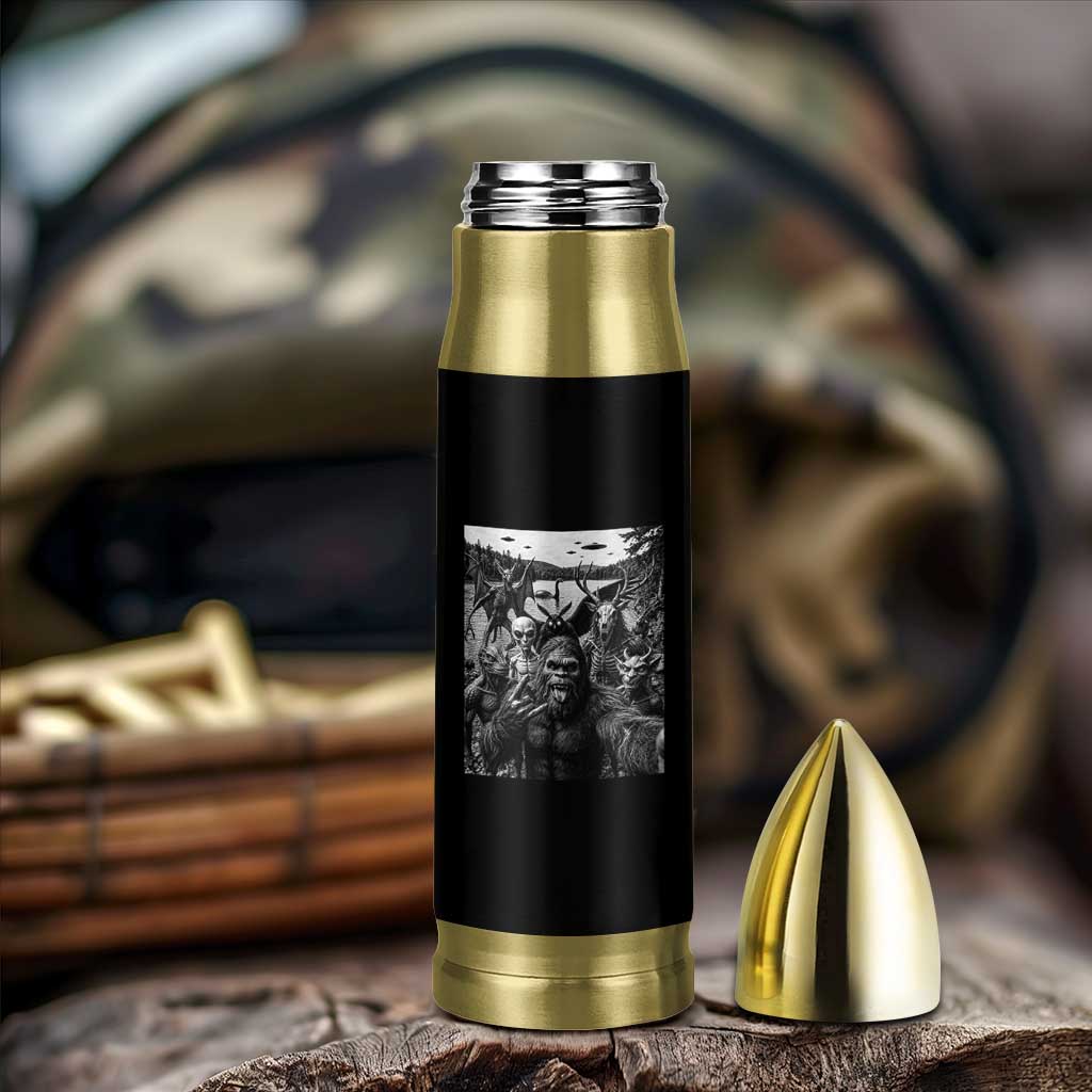 Funny Cryptid Creatures Selfie Bullet Tumbler Bigfoot Alien Cryptozoology Fantasy Mythical Monsters