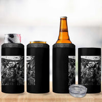 Funny Cryptid Creatures Selfie 4 in 1 Can Cooler Tumbler Bigfoot Alien Cryptozoology Fantasy Mythical Monsters