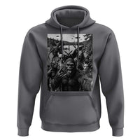 Funny Cryptid Creatures Selfie Hoodie Bigfoot Alien Cryptozoology Fantasy Mythical Monsters