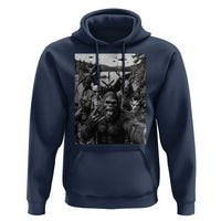 Funny Cryptid Creatures Selfie Hoodie Bigfoot Alien Cryptozoology Fantasy Mythical Monsters