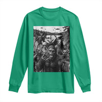 Funny Cryptid Creatures Selfie Long Sleeve Shirt Bigfoot Alien Cryptozoology Fantasy Mythical Monsters