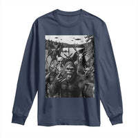 Funny Cryptid Creatures Selfie Long Sleeve Shirt Bigfoot Alien Cryptozoology Fantasy Mythical Monsters