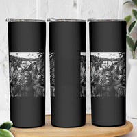 Funny Cryptid Creatures Selfie Skinny Tumbler Bigfoot Alien Cryptozoology Fantasy Mythical Monsters