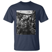 Funny Cryptid Creatures Selfie T Shirt Bigfoot Alien Cryptozoology Fantasy Mythical Monsters
