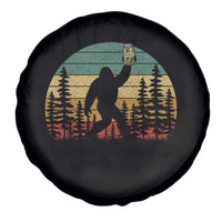 Funny Bigfoot Pickles Lover Spare Tire Cover Retro Sasquatch Cucumber Food Lover