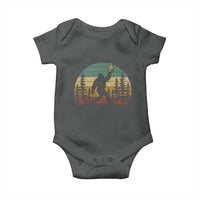 Funny Bigfoot Pickles Lover Baby Onesie Retro Sasquatch Cucumber Food Lover