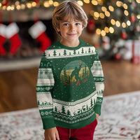 Funny Bigfoot Pickles Lover Ugly Christmas Sweater Retro Sasquatch Cucumber Food Lover