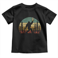 Funny Bigfoot Pickles Lover Toddler T Shirt Retro Sasquatch Cucumber Food Lover