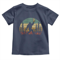 Funny Bigfoot Pickles Lover Toddler T Shirt Retro Sasquatch Cucumber Food Lover