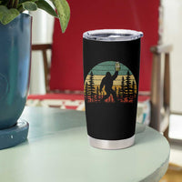 Funny Bigfoot Pickles Lover Tumbler Cup Retro Sasquatch Cucumber Food Lover