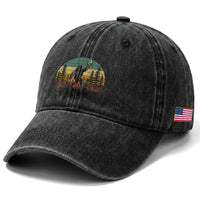 Funny Bigfoot Pickles Lover Washed Cotton Baseball Cap Retro Sasquatch Cucumber Food Lover