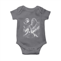 Bigfoot Howling at Moon Mystical Forest Baby Onesie Funny Sasquatch Nature Lover