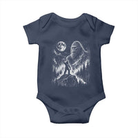 Bigfoot Howling at Moon Mystical Forest Baby Onesie Funny Sasquatch Nature Lover
